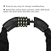 Amazer Bike Lock, Bike Chain Lock with Resettable Combination Security Anti-Theft Bicycle Chain Lock Bike Locks for Bike, Motorcycle, Bicycle, Door, Gate, Fence, Grill …