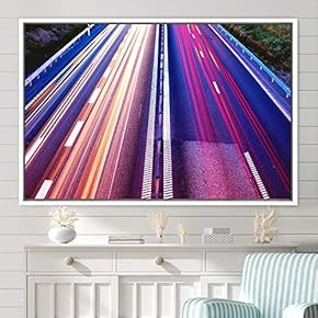 signwin Framed Canvas Wall Art Light Exposure Colorful...