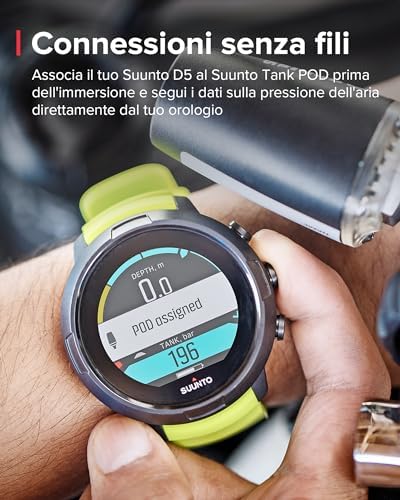 D5 Computer subacqueo, display a colori impermeabile 100m