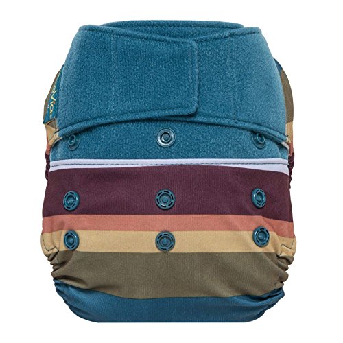 GroVia Reusable Hybrid Baby Cloth Diaper Hook & Loop Shell ,Jewel ,one size