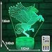 INSONJOHY Night Lights for Kids, Unicorn Gifts,Unicorn Lamp, Unicorn 3D Night Light Bedside Lamp 7 Colors Changing Remote Control Timer Best Birthday Gifts Ideas for Kids Girls Boys Baby (Unicorn-A)