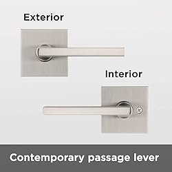 Kwikset Satin Nickel 91540-001 Halifax Door Handle