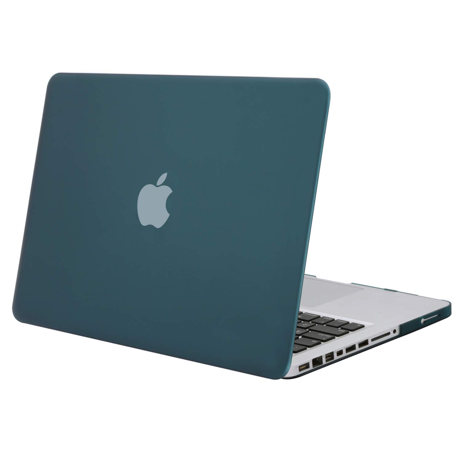 MOSISO Compatible with MacBook Pro 13 inch Case (Model: A1278, with CD-ROM) Old Version Release Early 2012/2011/2010/2009/2008, Protective Plastic Hard Shell Case Cover, Dark Teal