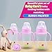Baby Care's Baby Bottle Set with Feeding Handles – Anti-Colic Baby Bottle 3-Pack – Non-Drip, Dishwasher Safe, BPA-Free Bottles – 9 Ounce Bottles + FREE BONUS Pacifier by Baby Care (Pink)