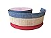 Rustic Patriotic Burlap Striped Ribbon - 2 1/2
