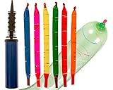100-Pack of Rocket Balloons with Easy-to-Use Pump - Party Pack, No Need for A Refill - Watch Each Screaming Balloon Rocket to The Sky! by Impresa