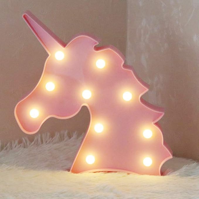 Amazon.com: AIZESI Pink Unicorn Light Room Decor,Unicorn Lamps Neon