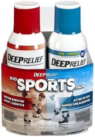Deep ReliefSports Pack Spray, Hot/Cold Spray, 2 x 150 ml