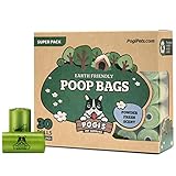 Pogis Poop Bags - 30 Rolls (450 Bags) - Large, Earth-Friendly, Scented, Leak-Proof Pet Waste Bags