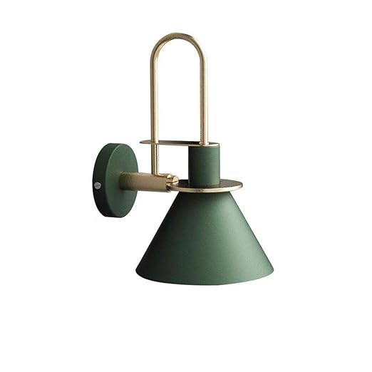 Nordico Moderno Applique A Muro Luce A Muro Tondo Metallo Paralume Oro Lampada A Specchio Lampada Da Comodino Per Soggiorno Camera Da Letto Bagno