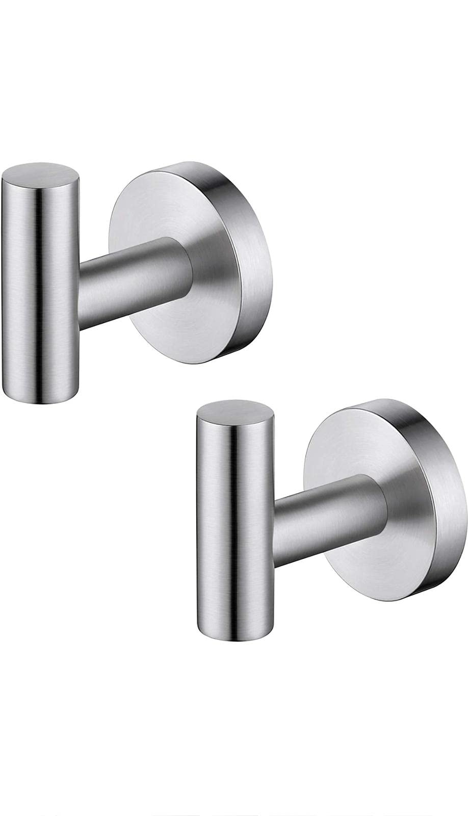 H&M Stainless Steel Wall Hooks - Buy 1 GET 1 Free 4pcs Heavy Duty Premium Bath Towel and Clothes Hooks, Robe Hangers, Coat Storage, Wall-Mounted Hook Rack for Bathroom and Bedroom Organisation