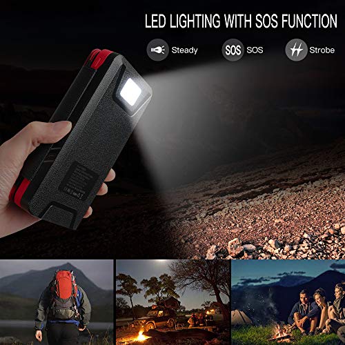 POWOBEST Solar Power Bank 20000mAh,Solar Charger,Qi Wireless Charger,Portable External Battery Pack with LED Flashlight,Cell Phone Solar Chargers,Charge 3 Devices Simultaneously 3 Solar Panels