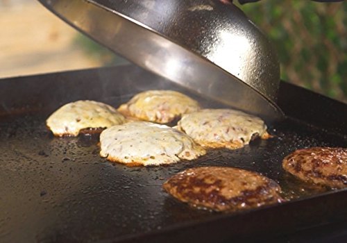 ACLUXS Signature Griddle Accessories - 12 Inch Round Basting Cover - Stainless Steel - Cheese Melting Dome and Steaming Cover - Best for Use in Flat Top Griddle Grill Cooking Indoor or Outdoor