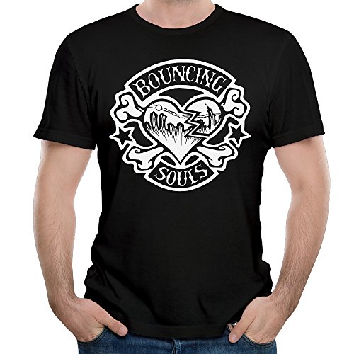 Men The Bouncing Souls Rock Band True Believers Short Sleeve T-shirt Sexy Slim High-quality 100% Slub Cotton