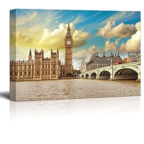 London View of Westminster Bridge and Houses of...