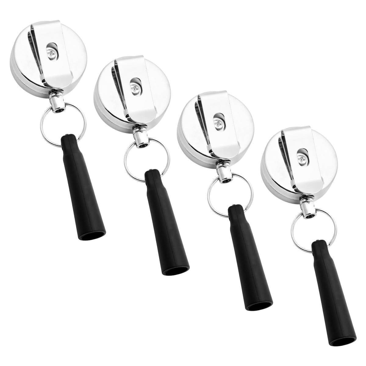 GLADFRESIT 4Pcs Retractable Pull Pen Pencil Holder, Heavy Duty Stretch Silicone Pencil Holder for Markers and Carpenter Waiters