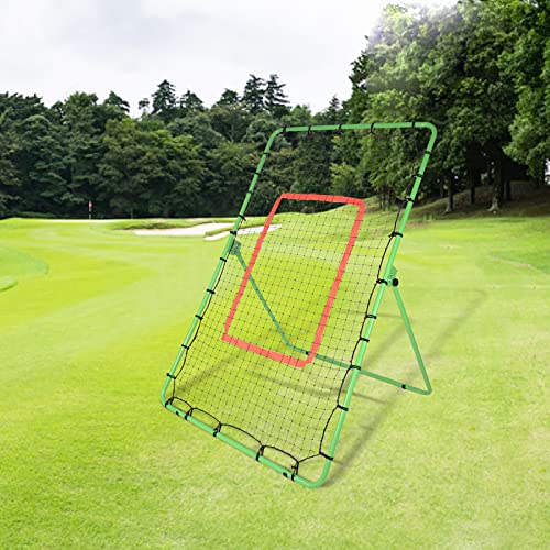 Stonehomy Pitch Back Baseball Softball Rebounder Net, Adjustable Rebound Net Softball Baseball