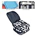 Reinforced Water Resistant School Backpack and Insulated Lunch Bag Set (1, Grey Pixel Stripe)