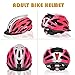 Bike Helmet, Adjustable Lightweight Bicycle Helmets Specialized Cycling Helmet for Adult Men&Women Road and Mountain Bike with Detachable Visor&Rear LED Light