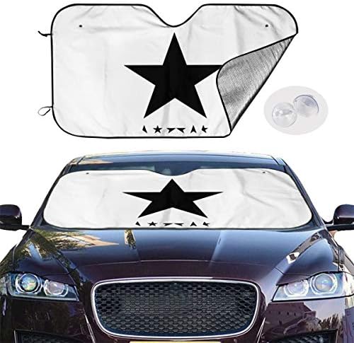 David スポーツ アウトドア Bowie Blackstar デヴィッド ボウイ ブラックスター3 車用 サンシェード フロントサンシェード 楽器 音響機器 フロントガラス 文房具 オフィス用品 遮光 断熱 強力断熱 Uvカット 暑さ対策 折りたたみ カーサンシェード 簡単着脱 丈夫で長持ち