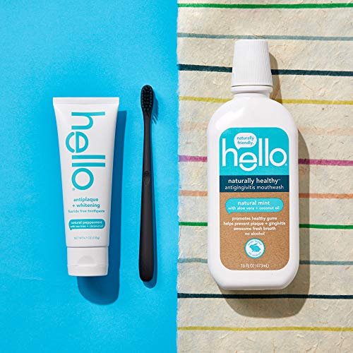 hello Antiplaque and Whitening Fluoride Free Toothpaste, Natural Peppermint Flavor, SLS Free, Gluten Free, Peroxide Free… - Image 6