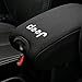 Neoprene Center Console Armrest Pad Cover For Jeep Wrangler JK Sahara Sport Rubicon X & Unlimited 2011 2012 2013 2014 2015 2016 2017 with Jeep Dog Paw Paws Print logo