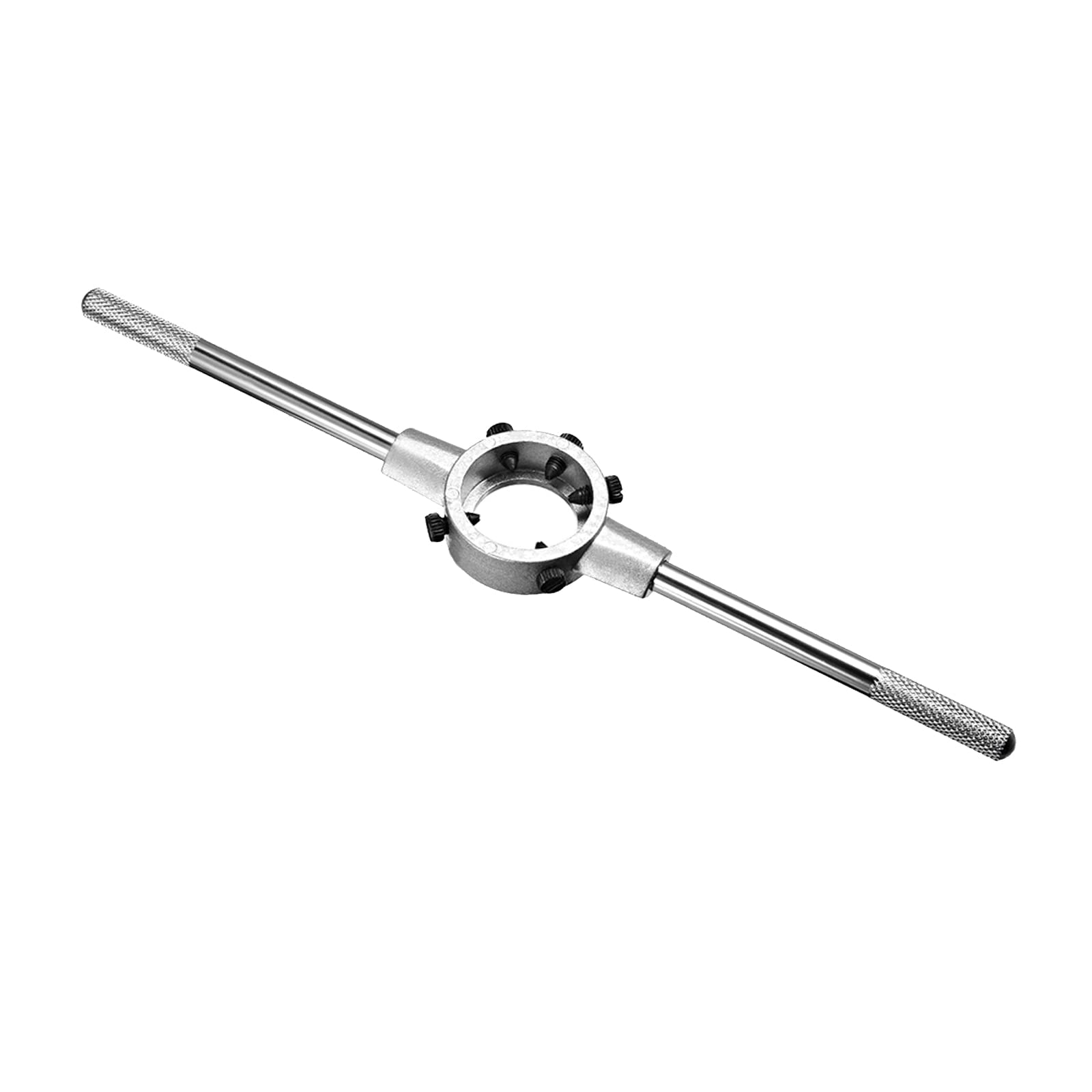 CoCud Die Stock Wrench, Fit M12-M16 / 25mm-38mm (OD) Round Dies, Nickel Plated Adjustable Die Handle Holder - (Applications: for Machine Thread Repair), 1-Piece โ image 1