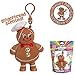 Whiffer Squishers Doughy Dave Slow Rising Squishy Toy Christmas Gingerbread Scented Backpack Clip