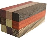 Exotic Wood Pen Blanks 9-Pack: Sapele, Bloodwood, Peruvian Walnut, Padauk, Iroko, Purple Heart, Wenge, Yellow Heart, Zebrawood