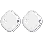 Air Tracker Tags-2 Pack, Bluetooth Tracker Works with Apple Find My APP (iOS Only), Bluetooth Air Tracker Tags and Item Locator for Keys, Bags, Luggage, Pets, Wallet, Replaceable Battery
