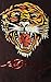 Ed Hardy Men's T Shirt Tiger, Burgundy Mineral, X-Large