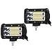2x 5 inch CREE LED Light Pods LITEWAY - 72w Flood Beam Fog Lights Waterproof Driving Work Light Off Road Daytime Running Light for SUV UTV ATV Truck 4WD, 1 Year Warranty