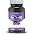 NANOWELL EyeCare Anthocyanins 100 - Eye Health Supplement with Bilberry, Zeaxanthin, Lutein, Anthocyanins, Vitamin A, E, Selenium & Copper - 60 Softgels, 60 Day Supply