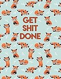 Get Shit Done: Funky Cute Red Panda Motivational Daily, Weekly and Monthly 2019 Planner and Organize by Nifty Personal Planners