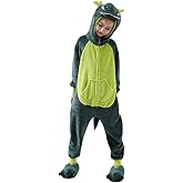 Beskie Kids Onesie Pajamas Unisex Dragon Christmas Halloween Costume Age 2-10 Years (Without Slipper )