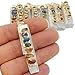 Rock Paradise Pendants ONE Selenite Freeform Pendant w/ 7 Chakra Stone Accents Gold Plated Cap/Bail RP Exclusive COA