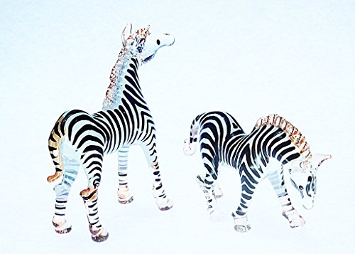 Zebra Figure Dollhouse Miniatures Animals Set Collectible Figurine by ChangThai Design