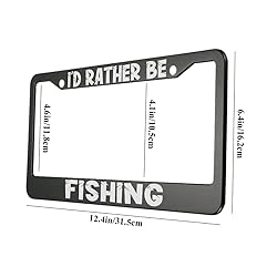 oFloral I'd Rather Be Fishing Aluminum Alloy