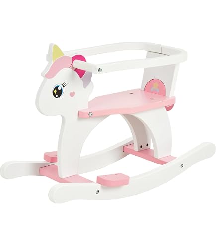 Belleur Cheval à bascule en bois pour bébé, jouets en bois pour enfants de 1 à 3 ans, animaux à bascule pour activités intérieures et extérieures, anniversaire rose Belleur Cheval à bascule en bois pour bébé, jouets en bois pour enfants de 1 à 3 ans, animaux à bascule pour activités intérieures et extérieures, anniversaire rose