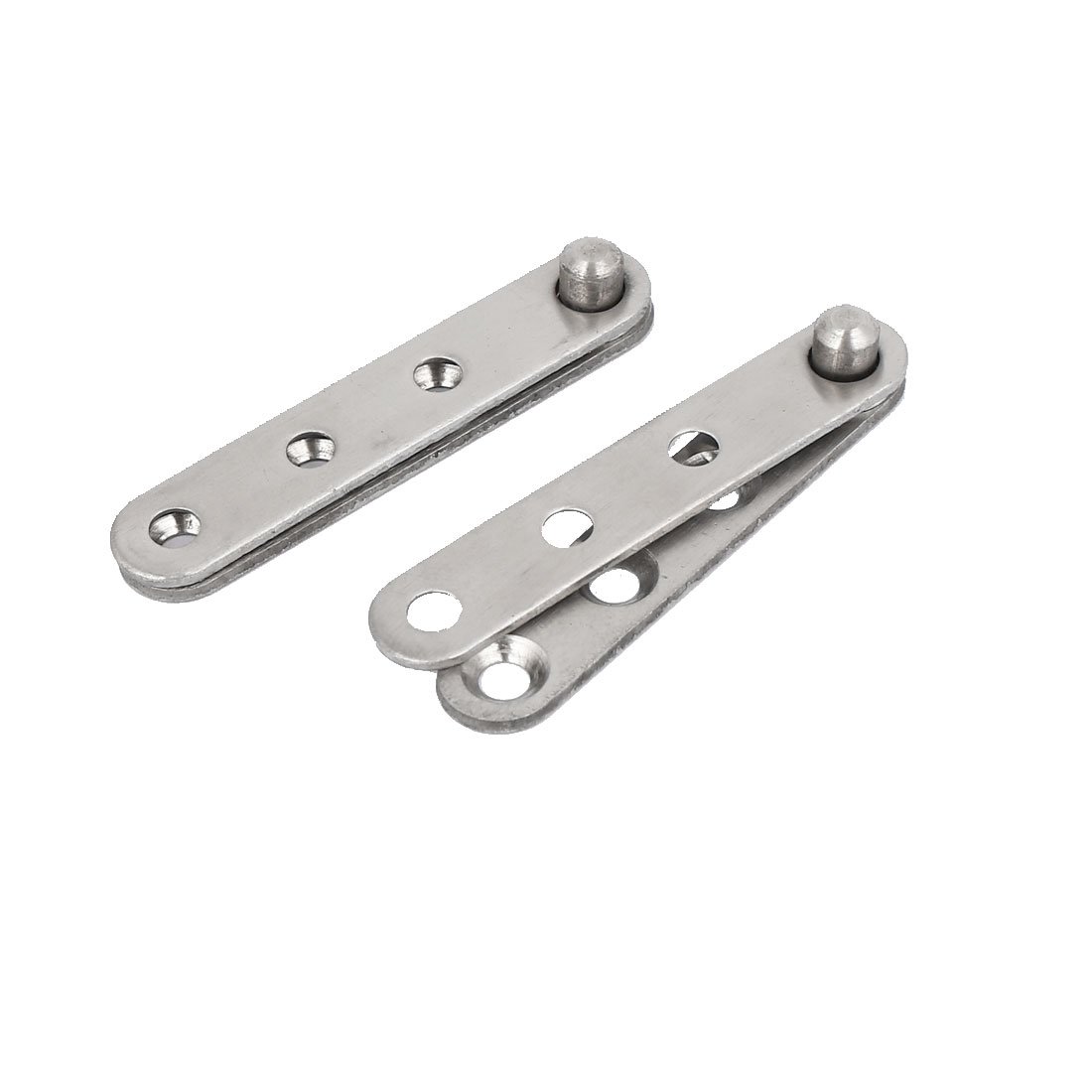 Sourcingmap 60mm Length Metal 360 Degree Rotatable Door Pivot Hinges Hardware 2 Pcs