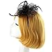 Acecharming Fascinators Hat Flower Sinamay Feather Headband Cocktail Tea Party Headwear Hat Girls and Women