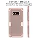 Galaxy Note 8 Case, AOKER [Updated Version] [Fashion Design] [Non-Slip Feature] Shockproof Anti-Scratch High Impact Perfect Protective Case Cover for Samsung Galaxy Note 8 (Rosegold 2)