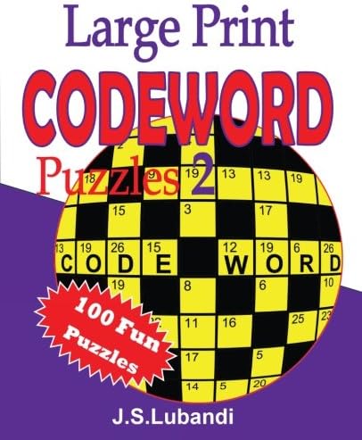 Large Print Codeword Puzzles 2: Volume 2