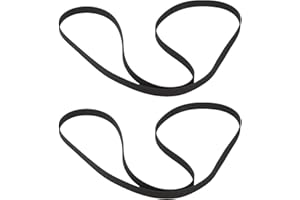 HPZIHUIT 2 Pcs Turntable Belt Replacement for LoopTone Retro Record Player 145x5x0.6mm Black Rubber Recorder Belt