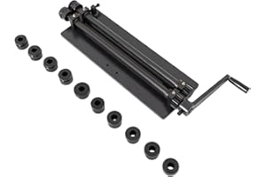 DDYOOK Sheet Metal Fabrication Bead Roller, 18 inch Industrial Cast-Iron Metal Beads Roller,Flaring Tool Beading Machine, Metal Sheets Rotary Forming Machine Bead Roller Kit with 6 Dies