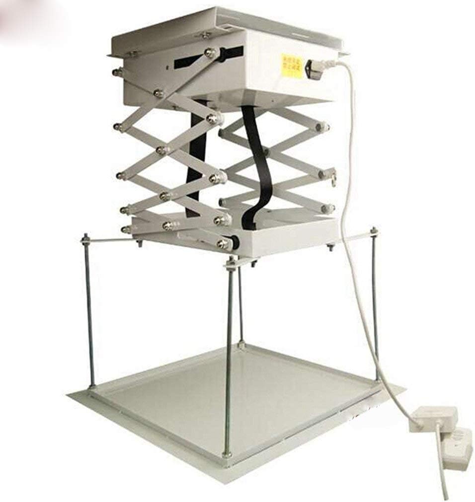 1m Projector Stand, Motorized Electric Lift, Projector Scissors, Ceiling Mount, Projector Lift with Wireless Remote Control 110v / 220v