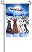Evergreen Christmas Dogs Satin Garden Flag, 12.5 x 18 inches