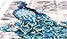 OneHippo 5D DIY Crystals Diamond Rhinestone Painting Pasted Paint By Number Kits Peacock (Head to Right),40x58 CM