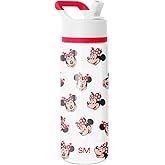 Simple Modern Kids Summit Water Bottle with Straw Lid | Disney Minnie Mouse 18oz Stainless Steel Cup Insulated Tumbler for Girls, School | Minnie Mouse Fun