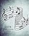 2019 Weekly and Monthly Planner: Musical Notes Daily Organizer -To Do -Calendar in Review/Monthly Ca by All In A Day